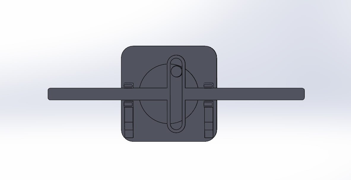 Scotch Yoke CAD exploded view