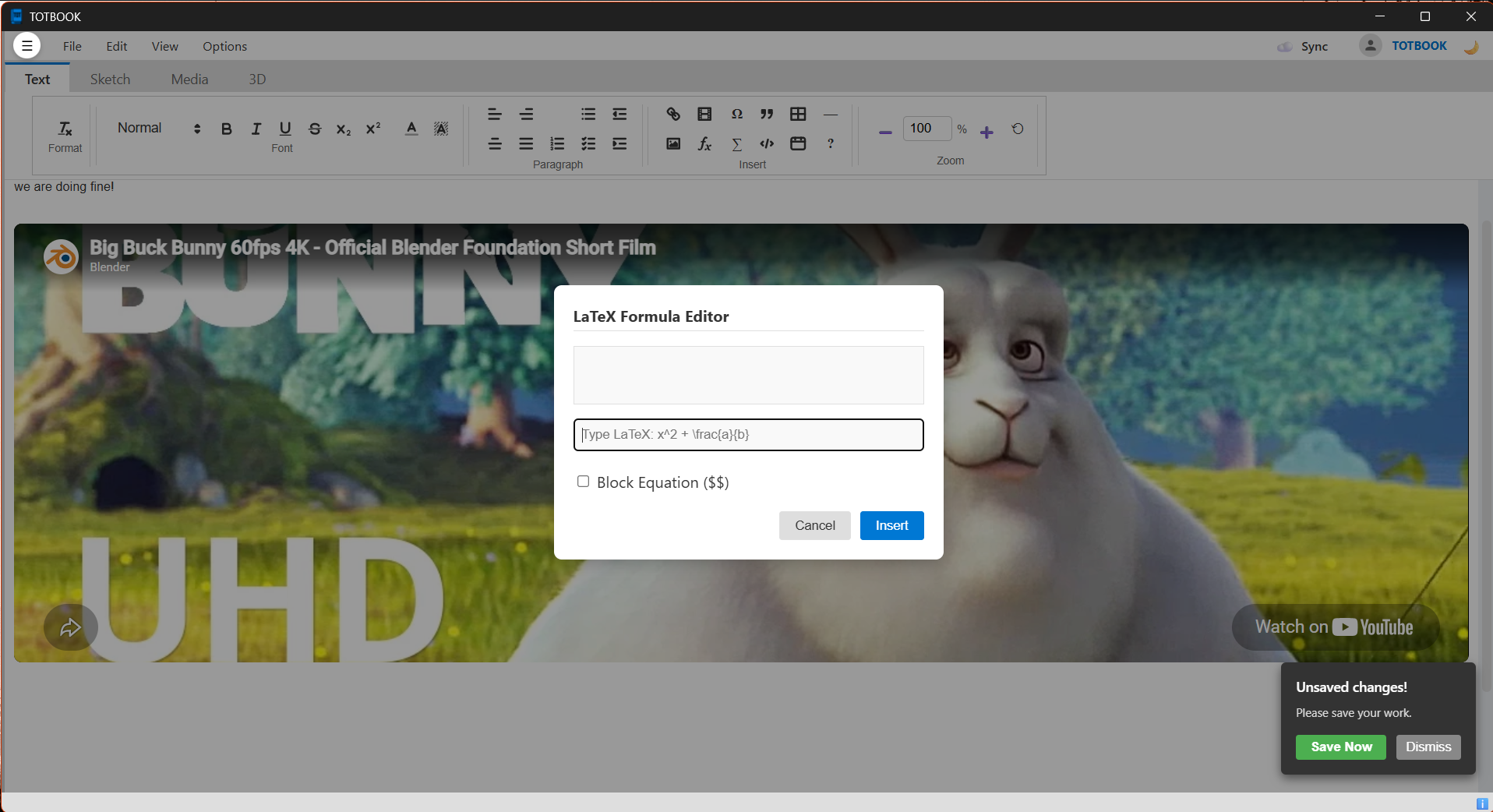 LaTeX Formula Editor